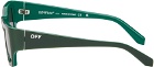 Off-White Green Prescott Sunglasses