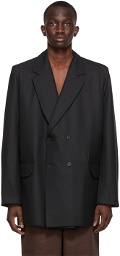 Camiel Fortgens Black Double-Breasted Suit Blazer