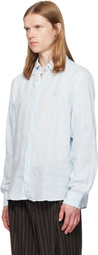 BOSS Blue Regular-Fit Linen Button-Down Shirt