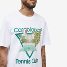 Casablanca Men's Tennis Club Icon T-Shirt in White