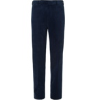 Ermenegildo Zegna - Navy Slim-Fit Cotton-Blend Corduroy Suit Trousers - Blue