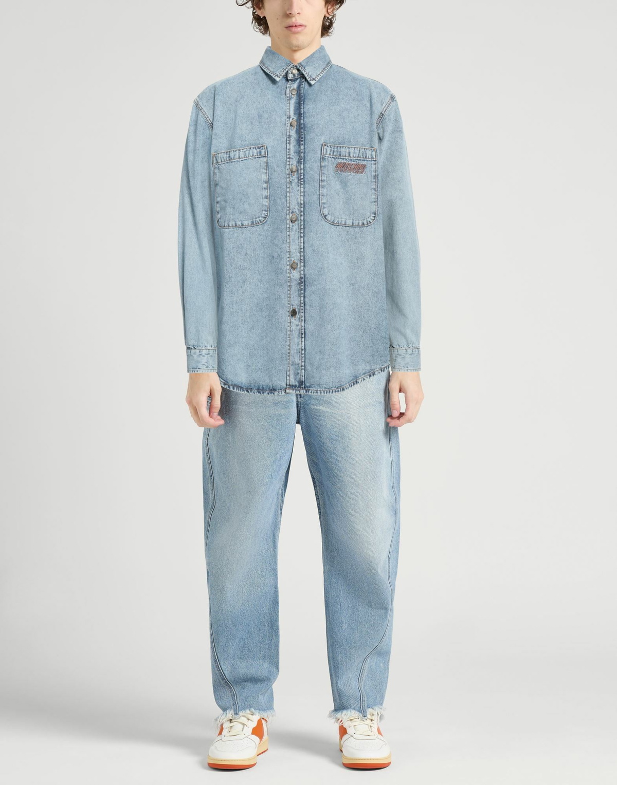 Moschino Mens Denim shirt in Blue