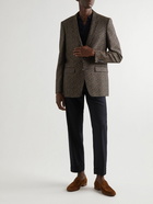 Etro - Metallic Virgin Wool-Blend Twill Tuxedo Jacket - Blue