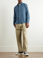 Folk - Garment-Dyed Cotton-Corduroy Shirt - Blue