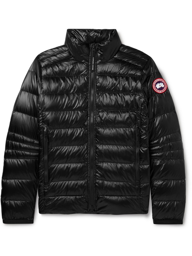 Photo: CANADA GOOSE - Crofton Slim-Fit Quilted Recycled Nylon-Ripstop Down Jacket - Black - S