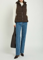 Canada Goose Clair Detachable-hood Padded Shell Gilet Brown