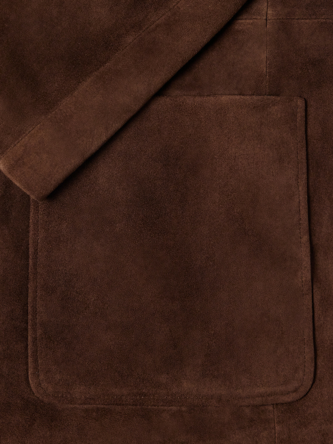 ssstein - Panelled Suede Blazer - Brown