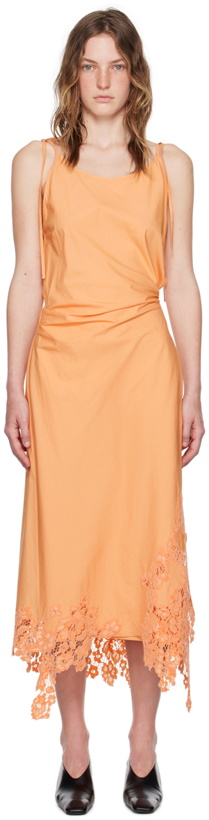 Photo: Acne Studios Orange Wrap Maxi Dress