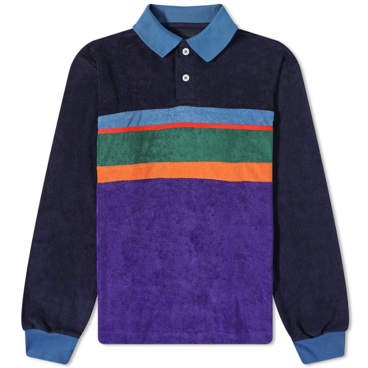 Photo: Howlin by Morrison Men's Howlin' Long Sleeve Full Catastrophe Living Polo in Mixup