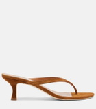 Staud Freja suede thong sandals