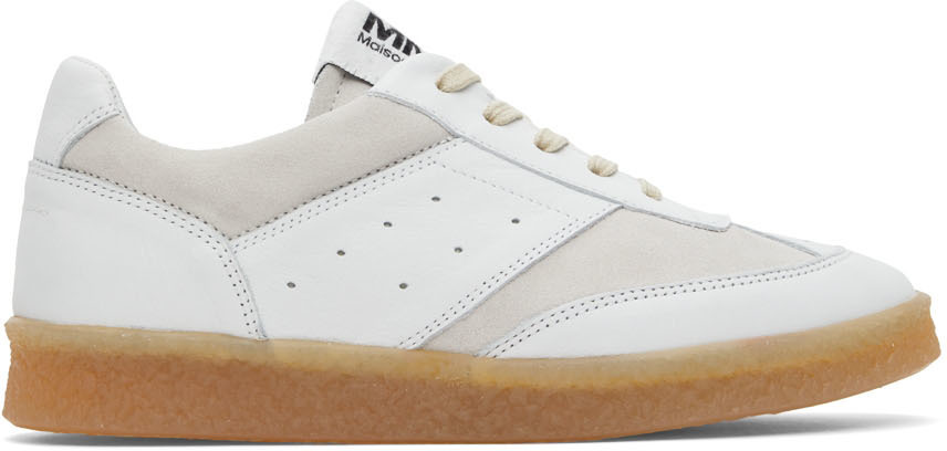 【関税込み】MM6 Maison Margiela ホワイト 6 Court スニーカー MM6 Maison Margiela 6 Court スニーカー | ホワイト | FARFETCH JP