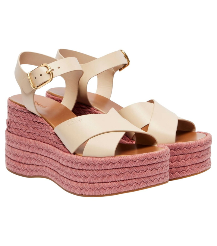 Photo: Chloé Isla leather espadrille wedges