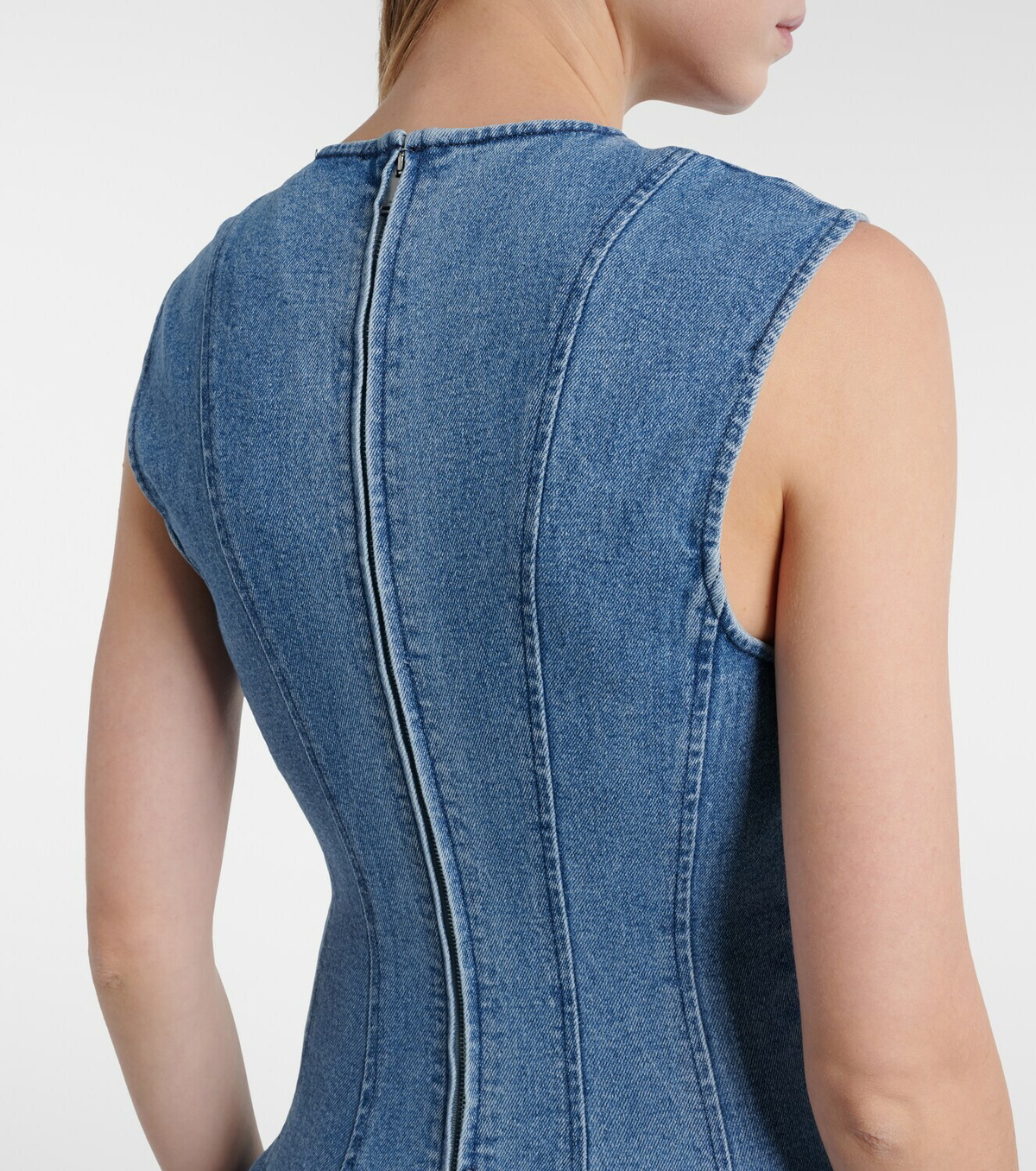 Simkhai Bowen denim maxi dress