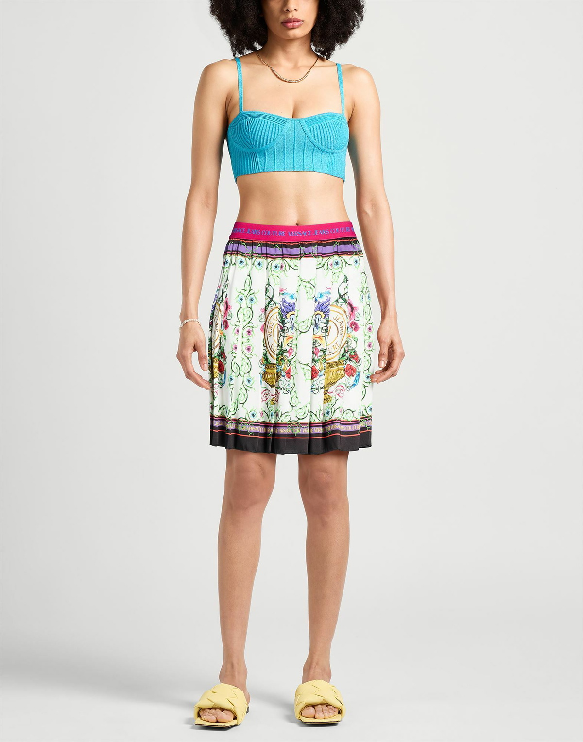 Versace Jeans Couture Womens Mini skirt in White