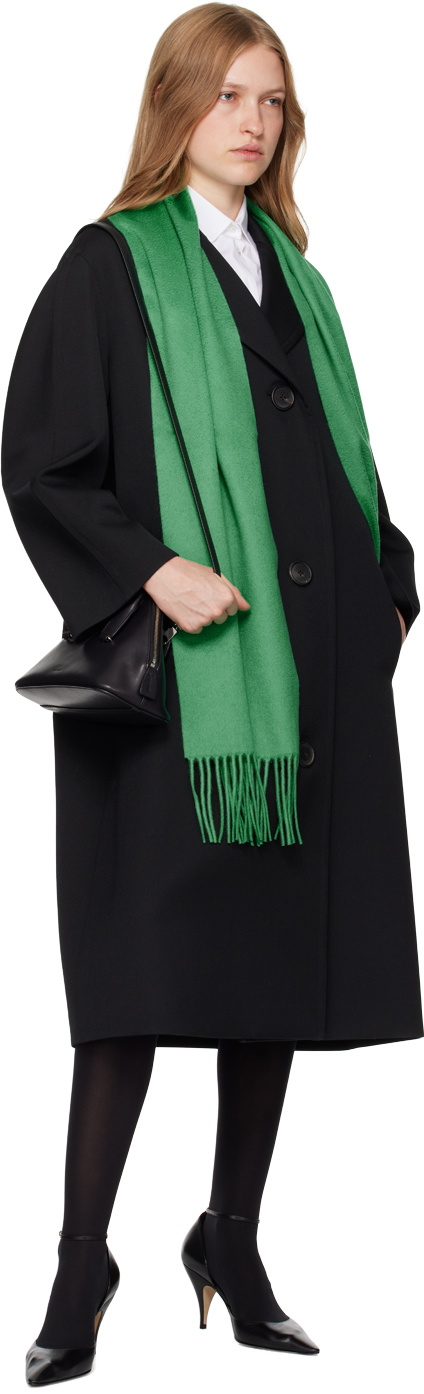 【Sale】 THE ROW Square Scarfコットン オリーブ The Row Green Viktor Scarf The Row