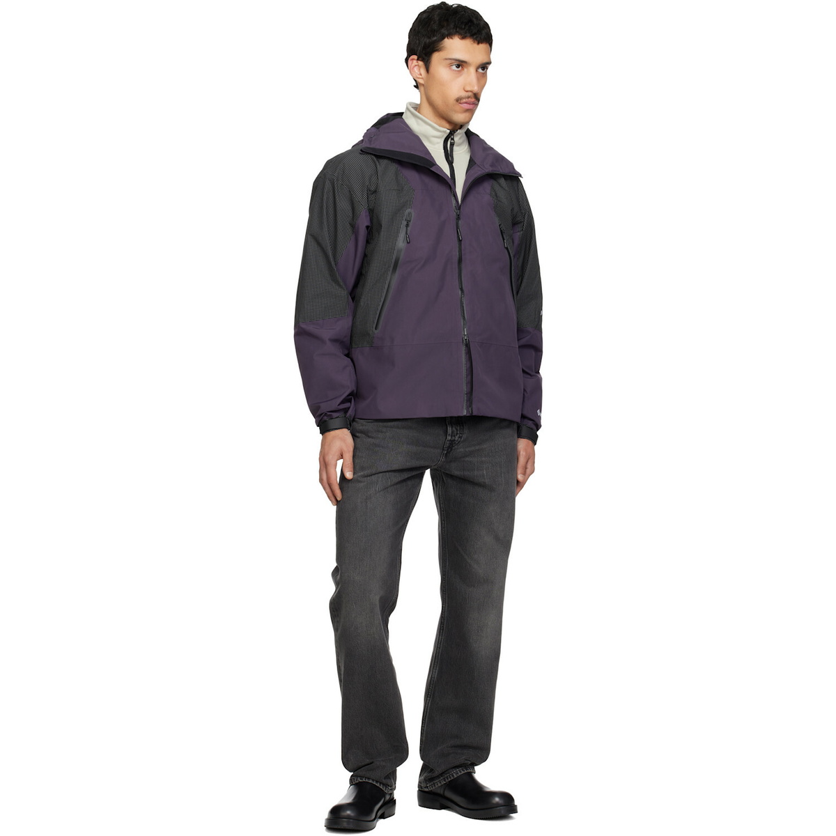 The North Face Purple & Black HKe Spectra GORE-TEX Mountain Light Jacket