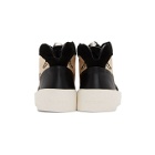 Fear of God Black and Off-White Strapless Skate Mid Sneakers