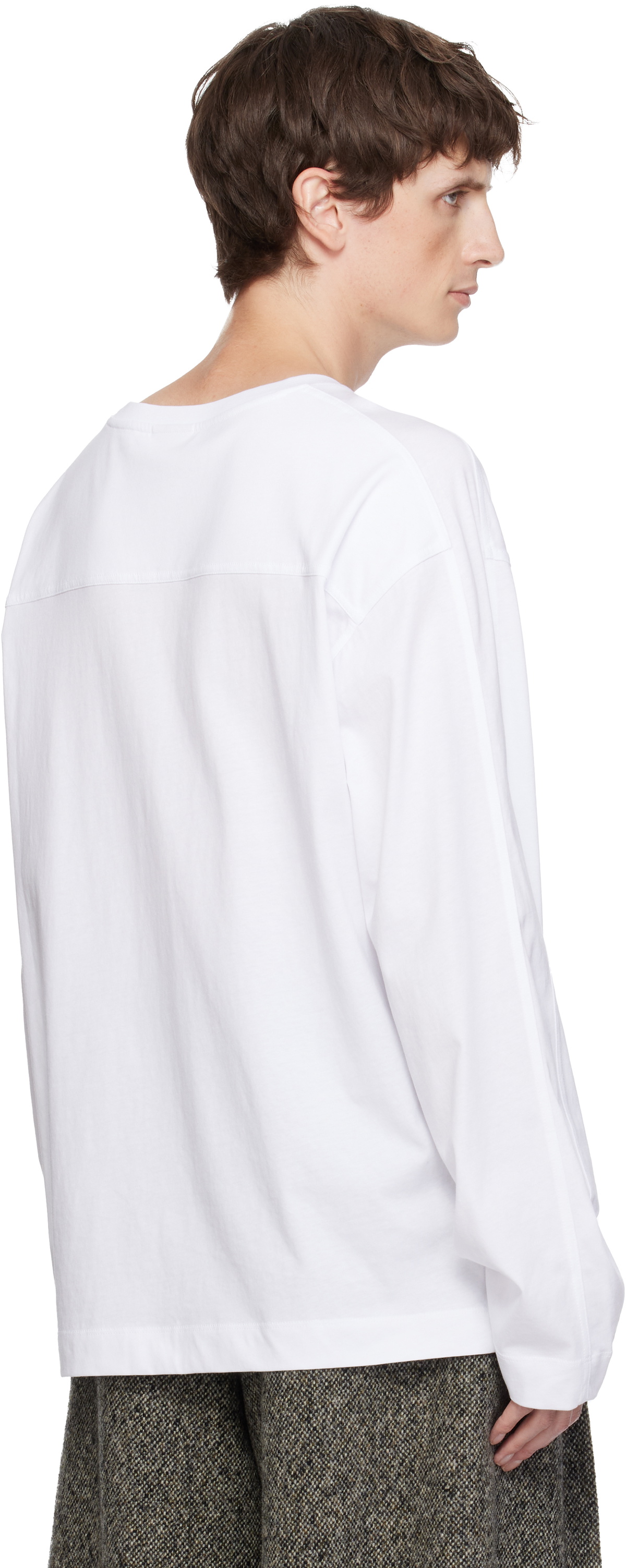 Dries Van Noten White Long Sleeve T-shirt Dries Van Noten