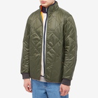 Barbour x Brompton Reversible Fold Quilt in Olive