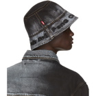 Feng Chen Wang Black and Blue Levis Edition Bucket Hat