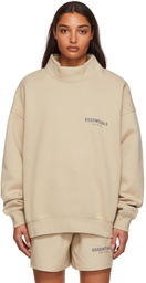 Fear of God ESSENTIALS SSENSE Exclusive Beige Mock Neck Sweatshirt