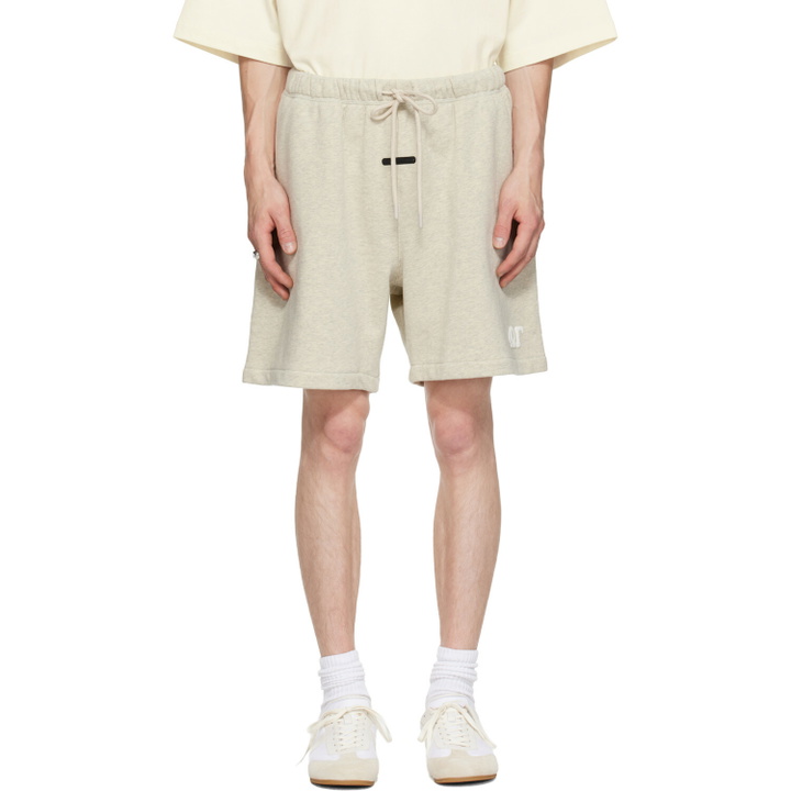 Photo: Fear of God ESSENTIALS Beige Classic Shorts
