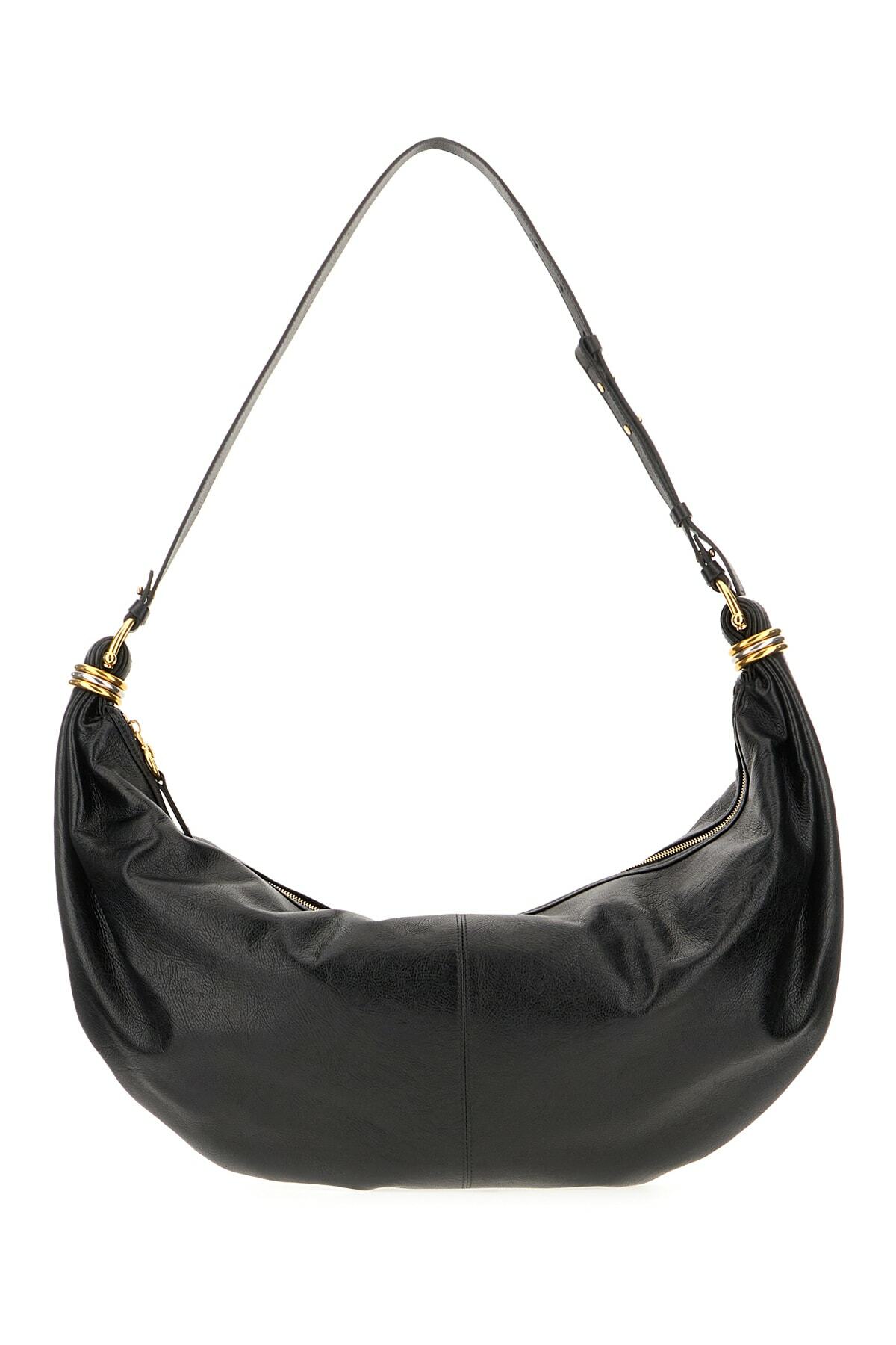 Chloé Black Leather Large Bracelet Shoulder Bag