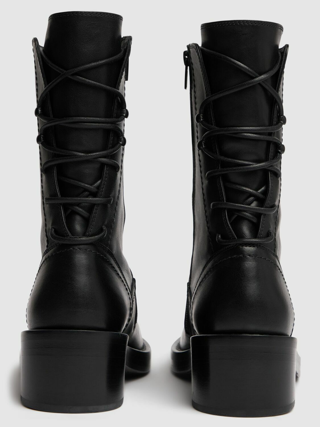 ANN DEMEULEMEESTER 40mm Henrica Leather Ankle Boots Ann
