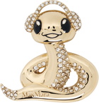Max Mara Gold CNY Brooch