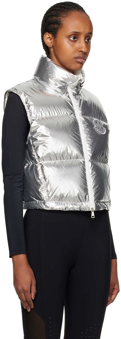 Moncler Silver Blavet Down Vest