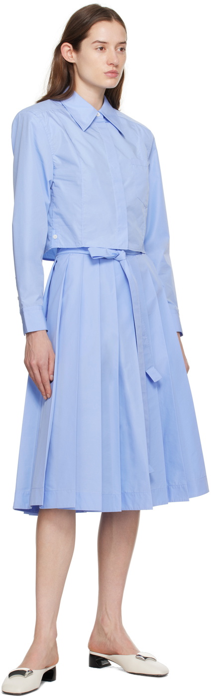 3.1 Phillip Lim Blue Cropped Shirt