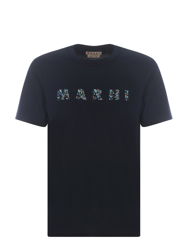Photo: Marni Logo Printed Crewneck T-shirt