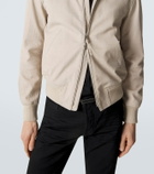 Tom Ford Printed leather bomber jacket