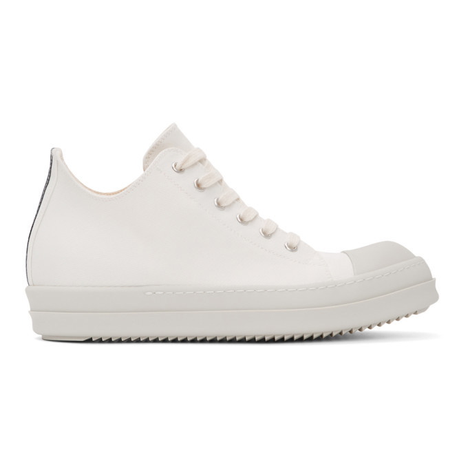 Photo: Rick Owens Drkshdw White Low Sneakers