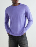 Auralee - Cotton-Jersey T-Shirt - Purple