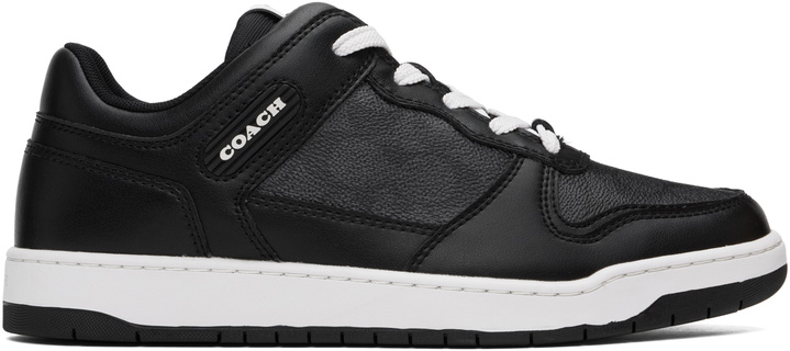 Photo: Coach 1941 Black C201 Signature Canvas Sneakers