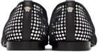 Versace Black & Silver Studded Loafers