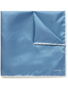 TOM FORD - Contrast-Tipped Silk-Twill Pocket Square