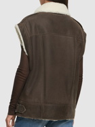 BRUNELLO CUCINELLI Suede Shearling Vest