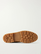 TOTEME - Shearling-Lined Suede Boots - Brown