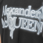 Alexander McQueen Men's Neon Skeleton T-Shirt in Black/White