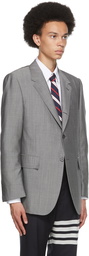 Thom Browne Grey Wide Lapel Sport Coat Blazer