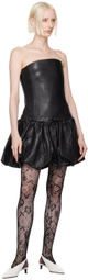 Marc Jacobs Black 'The Bubble' Leather Minidress