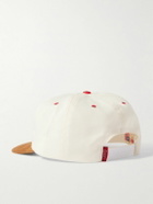 Cherry Los Angeles - Logo-Embroidered Cotton-Twill and Suede Baseball Cap