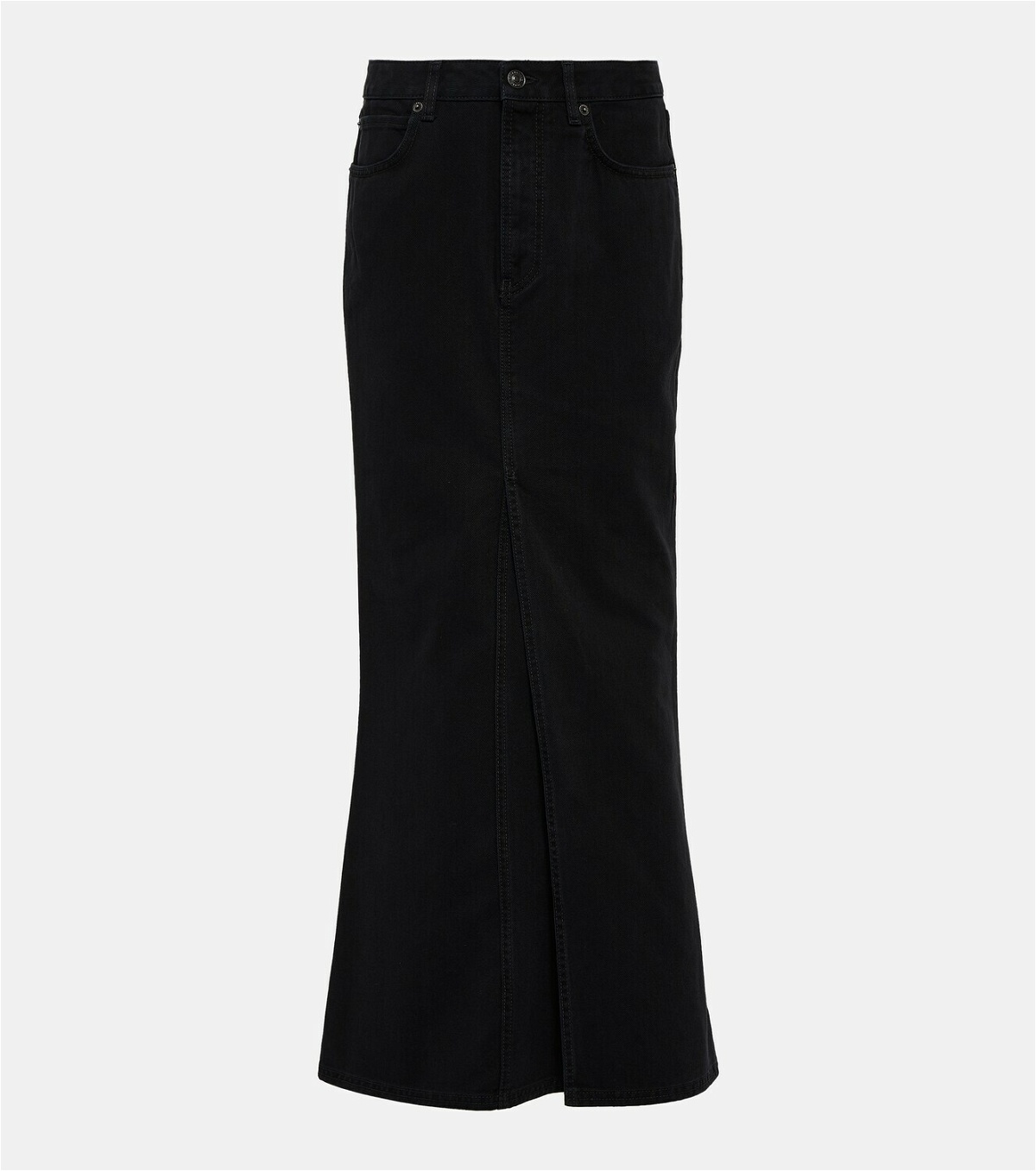 Balenciaga Mid-rise denim maxi skirt Balenciaga
