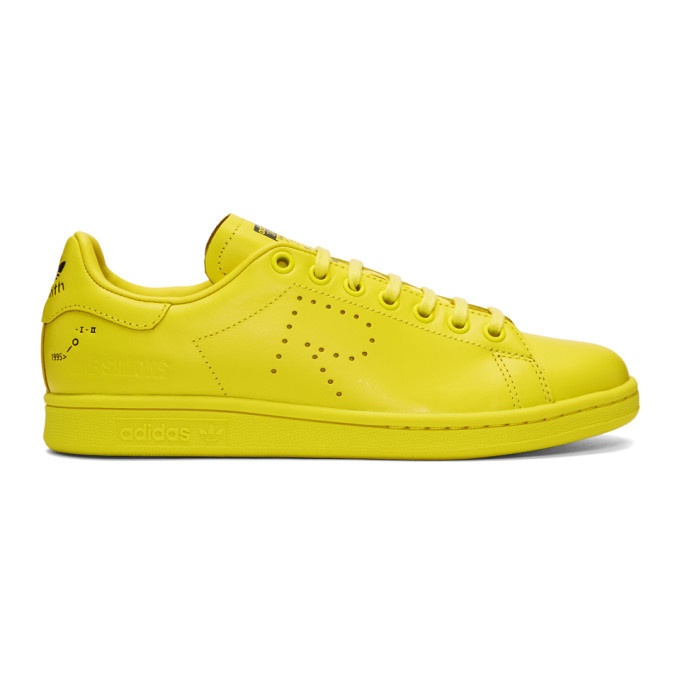 Photo: Raf Simons Yellow adidas Originals Edition Stan Smith Sneakers