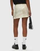 Rotate Birger Christensen Sequins Mini Skirt Beige Skirts