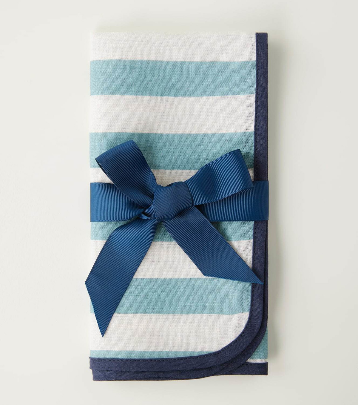 La DoubleJ Riviera Celeste set of 2 linen napkins
