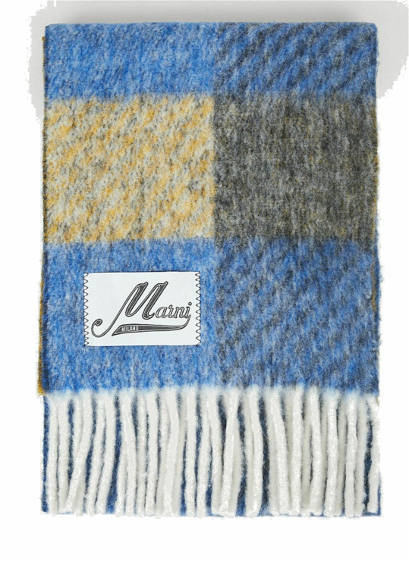Photo: Check Scarf in Blue