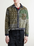 KAPITAL - Reversible Bandana-Print Cotton-Flannel Jacket - Black